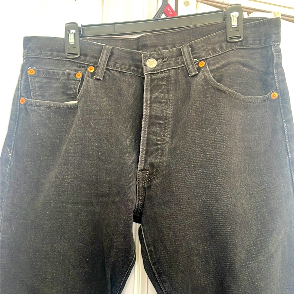 Levi’s 501 Black Denim Jeans 34 30